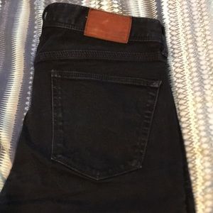 🔷 Men’s Madewell Rail Straight Black Denim Jeans